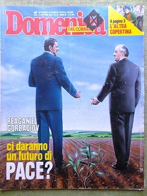 Seller image for La Domenica del Corriere 17 Dicembre 1987 Gorbaciov Celentano Droga Moravia Boss for sale by LIBRERIA IL TEMPO CHE FU