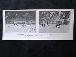 Immagine del venditore per Gli sport invernali a Chamonix: Una gara di sci Stampa del 1907 venduto da LIBRERIA IL TEMPO CHE FU