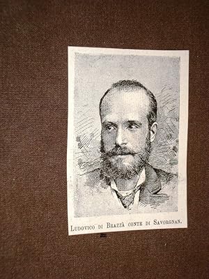 Immagine del venditore per Ludovico di Brazz nel 1883 Membro del Comitato dell'Esposizione d'arte di Roma venduto da LIBRERIA IL TEMPO CHE FU