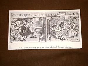 Immagine del venditore per La governante e la domestica Vienna Stampa popolare Germania venduto da LIBRERIA IL TEMPO CHE FU