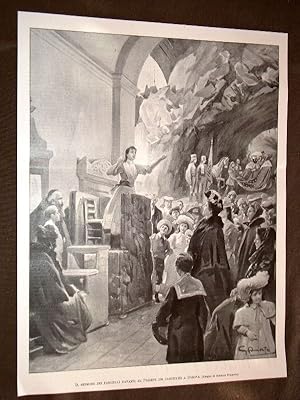 Seller image for Genova nel 1905 Sermone dei fanciulli davanti al Presepe dei Frati Cappuccini for sale by LIBRERIA IL TEMPO CHE FU