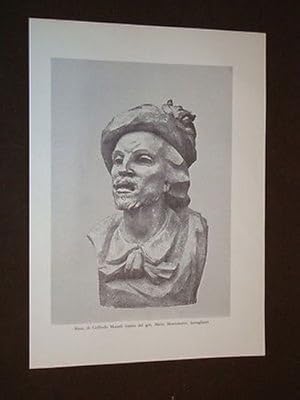 Image du vendeur pour Busto di Goffredo Mameli Opera del Generale dei Bersaglieri Mario Montemurro mis en vente par LIBRERIA IL TEMPO CHE FU