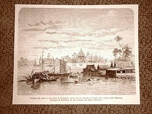 Image du vendeur pour Porto e dock Bangkok nel 1863 e Armi e ornamenti di Ongkor Wat Angkor Cambogia mis en vente par LIBRERIA IL TEMPO CHE FU