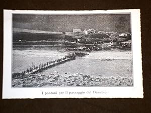 Seller image for WW1 Prima Guerra mondiale 1914-1918 Romania Pontoni per passare il Danubio for sale by LIBRERIA IL TEMPO CHE FU