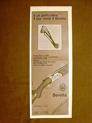 Seller image for Fucile Beretta Modello S56E Lire 103.000 Pubblicit vintage anni '70 for sale by LIBRERIA IL TEMPO CHE FU