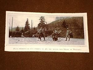 Immagine del venditore per WW1 Prima Guerra Mondiale del 1914-1918 Buca nel Tennis dell'Hotel di Musirina venduto da LIBRERIA IL TEMPO CHE FU