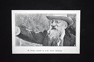 Immagine del venditore per Lo scultore e pittore francese Auguste Rodin Stampa del 1906 venduto da LIBRERIA IL TEMPO CHE FU
