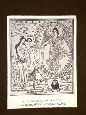 Immagine del venditore per La cacciata dal Paradiso Biblioteca Saltykov Leningrado Stampa popolare Russia venduto da LIBRERIA IL TEMPO CHE FU