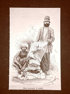 Immagine del venditore per In India nel 1863 Mori mercanti di stoffe Moda e costume venduto da LIBRERIA IL TEMPO CHE FU