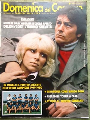 Immagine del venditore per La Domenica del Corriere 3 Maggio 1980 Inter Delon Berlinguer Moser Villa Darc venduto da LIBRERIA IL TEMPO CHE FU