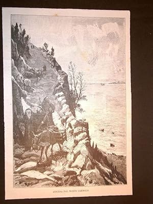 Image du vendeur pour Rarissima Discesa dal Monte Carmelo nel 1892 Isdraele Mediterraneo Pittoresco mis en vente par LIBRERIA IL TEMPO CHE FU