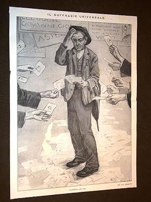 Imagen del vendedor de Elezioni in Italia nel 1913 Il Suffragio universale L'Analfabeta alle urne a la venta por LIBRERIA IL TEMPO CHE FU