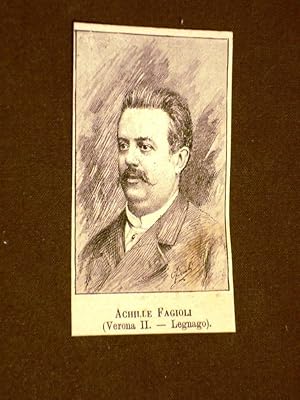 Seller image for Deputato nel 1886 Onorevole Achille Fagioli di Legnago for sale by LIBRERIA IL TEMPO CHE FU