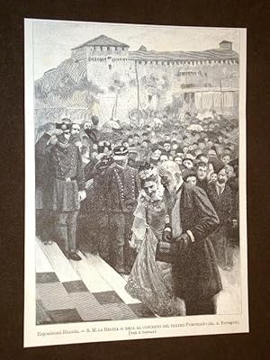 Seller image for Esposizioni riunite di Milano nel 1894 Regina Margherita al Teatro Pompeiano for sale by LIBRERIA IL TEMPO CHE FU