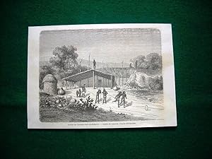 Immagine del venditore per Gravure anne 1860 le jeu de l'anneau chez les Mohaves - Anelli gioco d'azzardo venduto da LIBRERIA IL TEMPO CHE FU