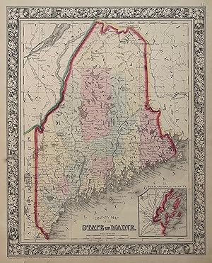 County Map of the State of Maine