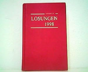 Bild des Verkufers fr Die tglichen Losungen und Lehrtexte der Herrnhuter Brdergemeine fr das Jahr 1998. 268. Ausgabe. Grodruck. zum Verkauf von Antiquariat Kirchheim