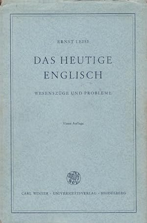Seller image for Das heutige Englisch : Wesenszge u. Probleme. Sprachwissenschaftliche Studienbcher for sale by Schrmann und Kiewning GbR