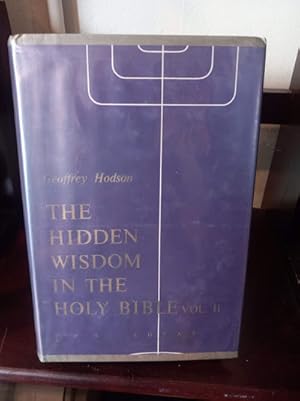 Seller image for Hidden Wisdom in the Holy Bible: The Book of Genesis Vol II for sale by Stone Soup Books Inc