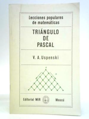 Seller image for Triangulo de Pascal for sale by World of Rare Books