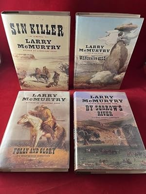 Seller image for The Berrybender Narratives SIGNED Four Volume Set (SIN KILLER, THE WANDERING HILL, BY SORROW'S RIVER & FOLLY AND GLORY) for sale by Back in Time Rare Books, ABAA, FABA