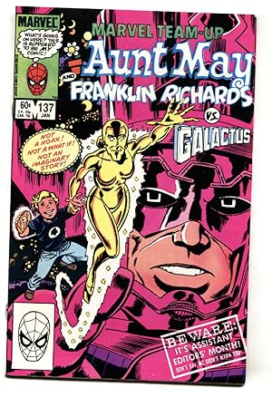 Marvel Team-up #137-Galactus-Aunt May-comic book VF/NM