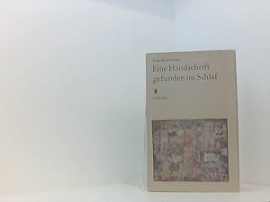 Seller image for Eine Handschrift gefunden im Schlaf - Gedichte. for sale by Book Broker