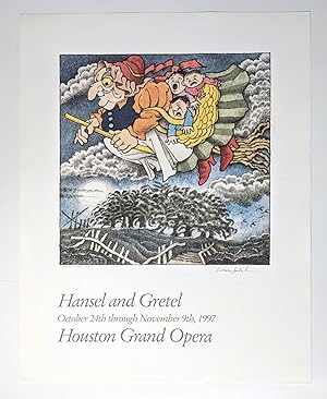 Image du vendeur pour Poster MAURICE SENDAK **SIGNED** HANSEL & GRETEL at the HOUSTON GRAND OPERA 1997 mis en vente par Blank Verso Books