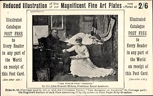 Bild des Verkufers fr Knstler Ansichtskarte / Postkarte Millais, John Everett, The North West Passage, Reklame, The Imperial, Fine Art Co. Ltd. zum Verkauf von akpool GmbH