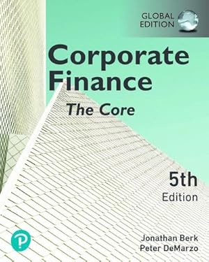 Immagine del venditore per Corporate Finance: The Core, Global Edition venduto da BuchWeltWeit Ludwig Meier e.K.