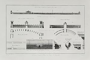 "Elevations Coupes et Plans du Cirque de Caracalla" - Circo di Massenzio Circus of Maxentius Roma...