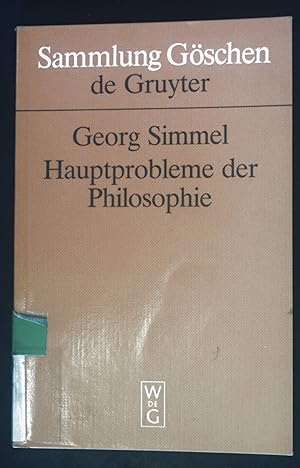 Bild des Verkufers fr Hauptprobleme der Philosophie. Sammlung Gschen ; 2235 zum Verkauf von books4less (Versandantiquariat Petra Gros GmbH & Co. KG)