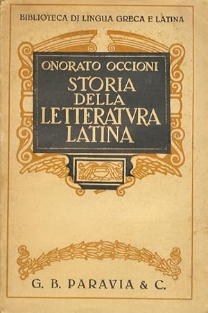 Storia della letteratura latina compendiata ad uso dei licei. XVII edizione riveduta da D. Vaglieri.