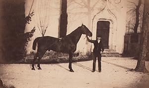 France Chateau du Bouchet Horse Sans Nom Study from Nature Old Photo 1861 #1