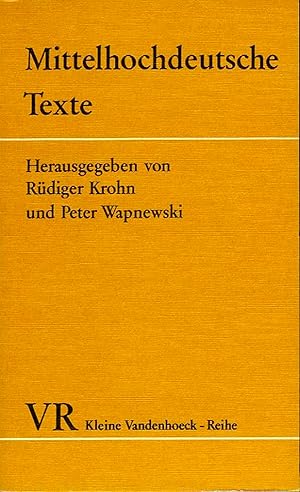 Image du vendeur pour Mittelhochdeutsche Texte. Mittelhochdeutsch und Neuhochdeutsch mis en vente par Emile Kerssemakers ILAB