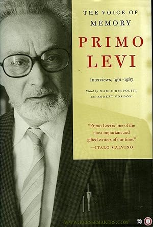 Bild des Verkufers fr Primo Levi. The voice of memory. Interviews 1961-1987. zum Verkauf von Emile Kerssemakers ILAB