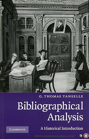 Seller image for Bibliographical Analysis. A Historical Introduction for sale by Emile Kerssemakers ILAB