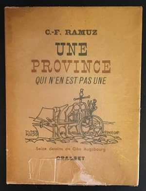 Seller image for Une Province qui n'en est pas une. for sale by Antiquariat Im Seefeld / Ernst Jetzer