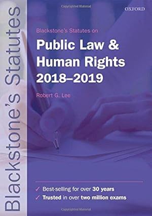 Immagine del venditore per Blackstone's Statutes on Public Law & Human Rights 2018-2019 (Blackstone's Statute Series) venduto da WeBuyBooks