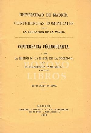 Conferencia décimocuarta sobre la misión de la mujer en la sociedad (23 Mayo 1869)