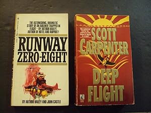 Bild des Verkufers fr 2 PBs Deep Flight By Scott Carpenter; Runway Zero Eight By Arthur Haley,John Castle zum Verkauf von Joseph M Zunno