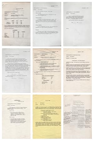 Archive of White House Memoranda and Other Documents from LBJ Pollster Fred Panzer