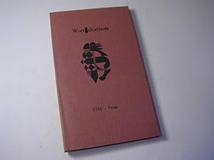 Seller image for Wortabstnde - Gedichte und Texte / VHS Press for sale by Antiquariat Fuchseck