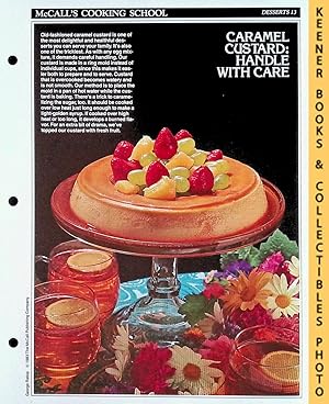 McCall's Cooking School Recipe Card: Desserts 13 - Caramel Custard : Replacement McCall's Recipag...