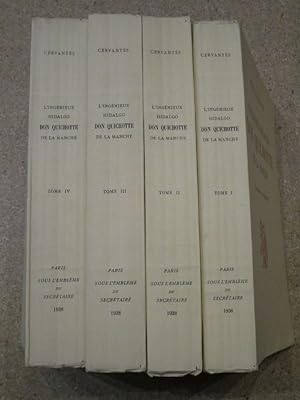 Imagen del vendedor de L'ingnieux Hildalgo DON QUICHOTTE de la Manche (4 volumes). a la venta por Librairie Diogne SARL