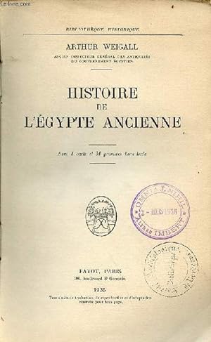 Imagen del vendedor de Histoire de l'Egypte ancienne - Collection Bibliothque historique. a la venta por Le-Livre