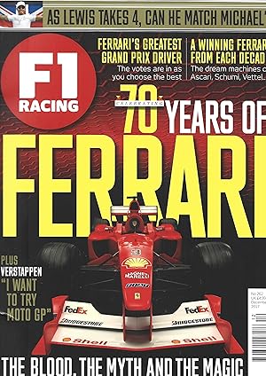 F1 Racing.70 Years of Ferrari.December 2017