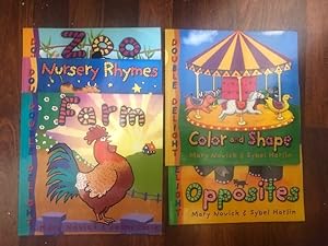 5 Double Delight Children's Books: Farm, Nursery Rhymes, Zoo, Opposites, Color and Shape