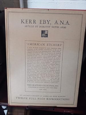 Seller image for Kerr Eby ANA. American Etchers Series Volume VIII for sale by Stone Soup Books Inc
