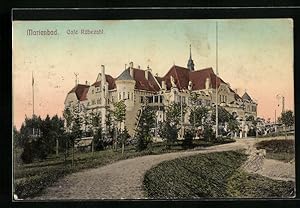 Bild des Verkufers fr Ansichtskarte Marienbad, Caf Rbezahl zum Verkauf von Bartko-Reher